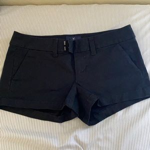 American Eagle Black Shortie Stretch Shorts